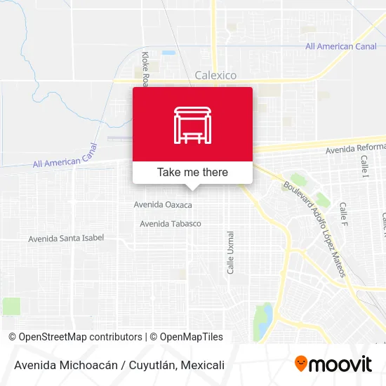 Mapa de Avenida Michoacán / Cuyutlán