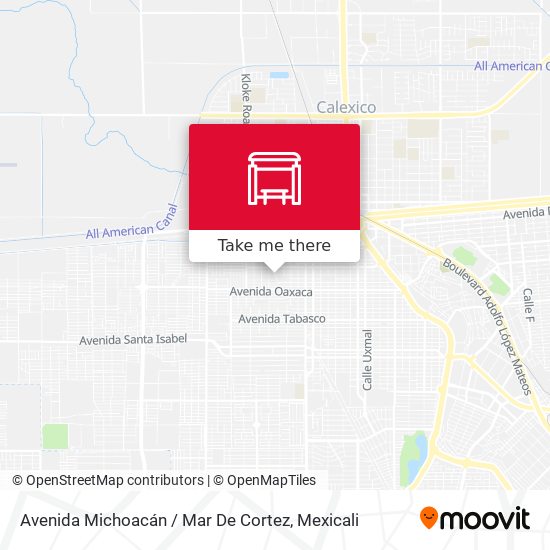 Avenida Michoacán / Mar De Cortez map