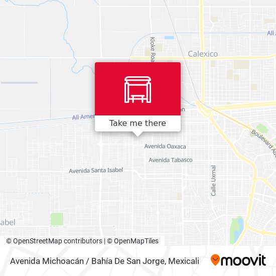 Avenida Michoacán / Bahía De San Jorge map