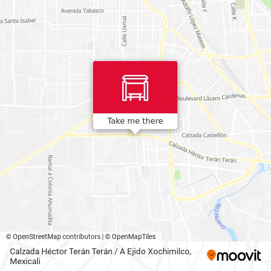 Calzada Héctor Terán Terán / A Ejido Xochimilco map