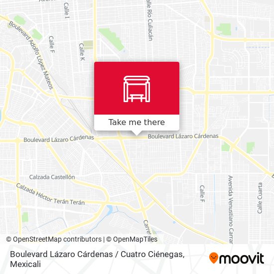 Boulevard Lázaro Cárdenas / Cuatro Ciénegas map