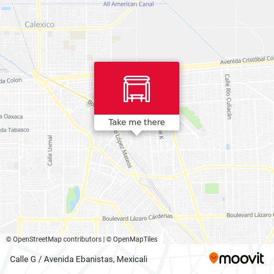 Mapa de Calle G / Avenida Ebanistas