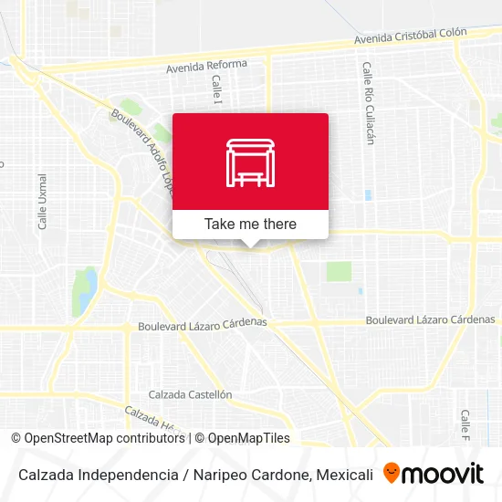 Mapa de Calzada Independencia / Naripeo Cardone