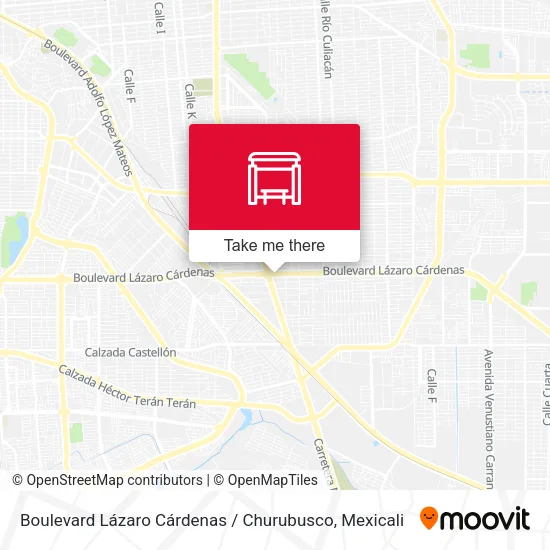 Mapa de Boulevard Lázaro Cárdenas / Churubusco