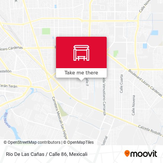 Río De Las Cañas / Calle 86 map