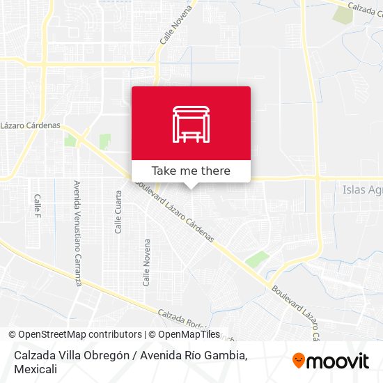 Calzada Villa Obregón / Avenida Río Gambia map