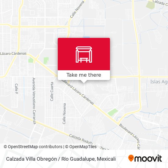 Calzada Villa Obregón / Río Guadalupe map
