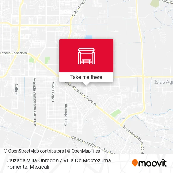 Mapa de Calzada Villa Obregón / Villa De Moctezuma Poniente