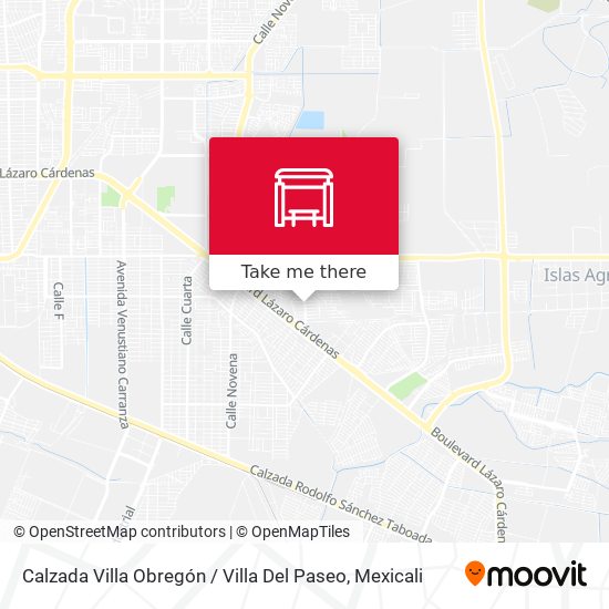 Calzada Villa Obregón / Villa Del Paseo map