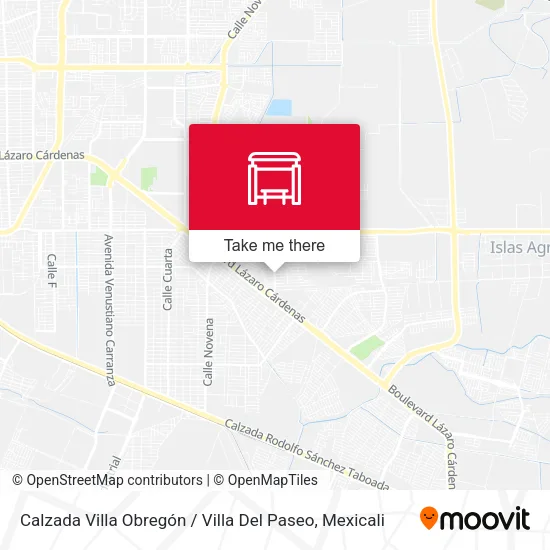 Mapa de Calzada Villa Obregón / Villa Del Paseo