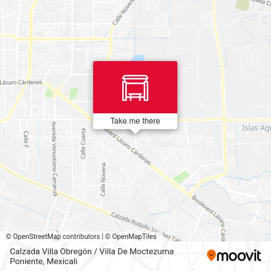 Mapa de Calzada Villa Obregón / Villa De Moctezuma Poniente