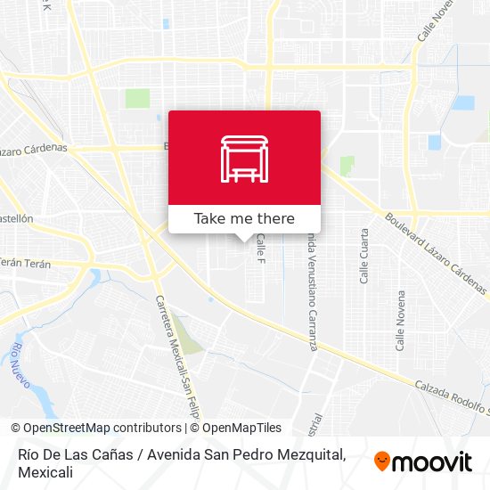 Mapa de Río De Las Cañas / Avenida San Pedro Mezquital