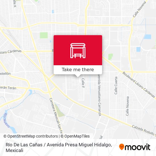 Río De Las Cañas / Avenida Presa Miguel Hidalgo map