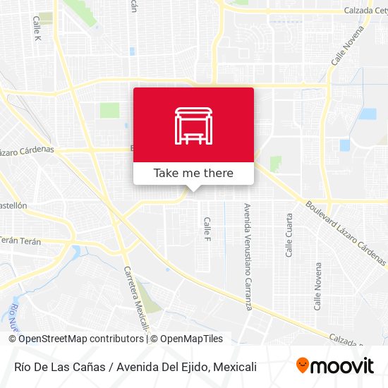 Río De Las Cañas / Avenida Del Ejido map