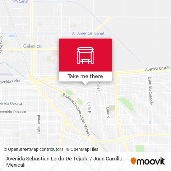 Avenida Sebastián Lerdo De Tejada / Juan Carrillo map