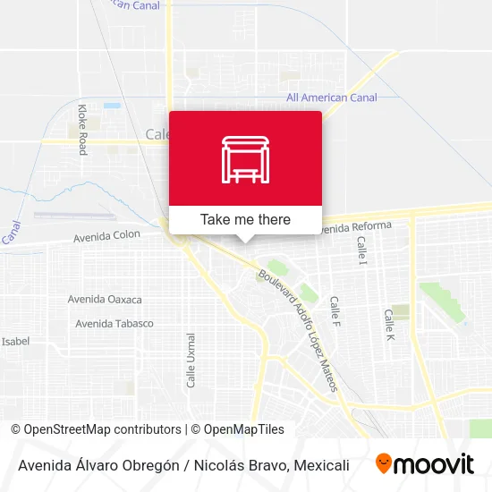 Mapa de Avenida Álvaro Obregón / Nicolás Bravo