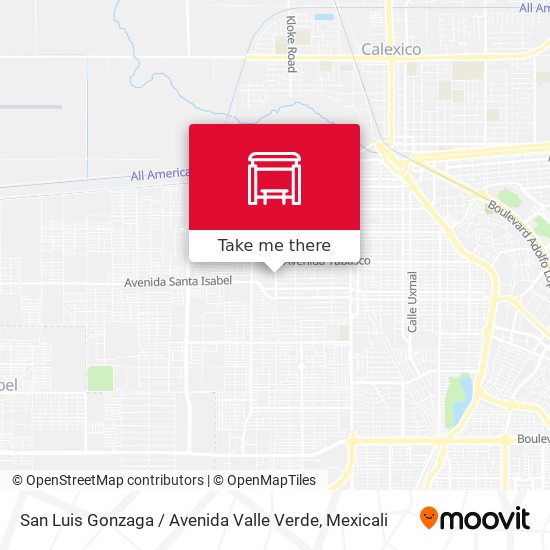 San Luis Gonzaga / Avenida Valle Verde map