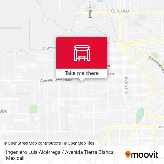 Mapa de Ingeniero Luis Alcérrega / Avenida Tierra Blanca