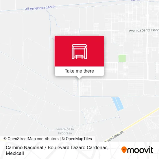 Mapa de Camino Nacional / Boulevard Lázaro Cárdenas