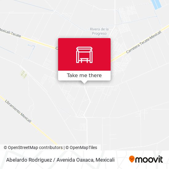 Mapa de Abelardo Rodríguez / Avenida Oaxaca