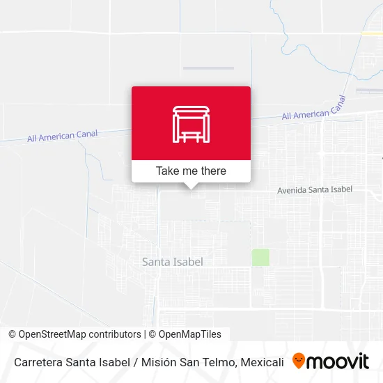 Mapa de Carretera Santa Isabel / Misión San Telmo