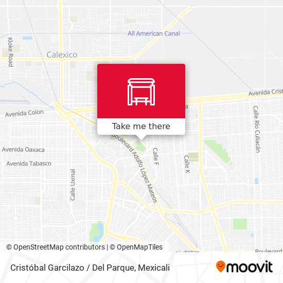 Cristóbal Garcilazo / Del Parque map