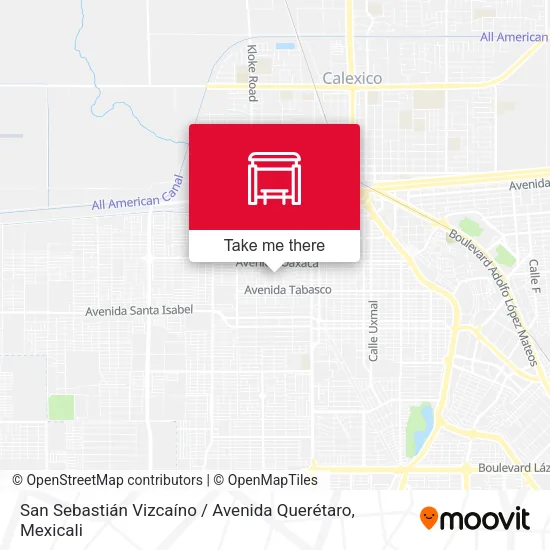 Mapa de San Sebastián Vizcaíno / Avenida Querétaro