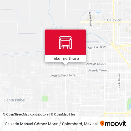 Mapa de Calzada Manuel Gómez Morín / Colombard