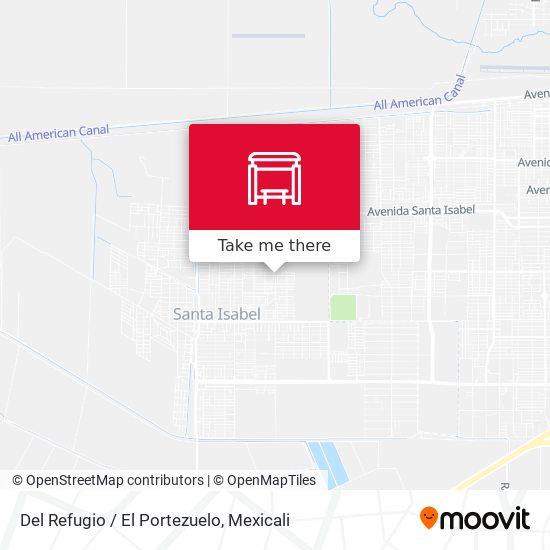 Del Refugio / El Portezuelo map