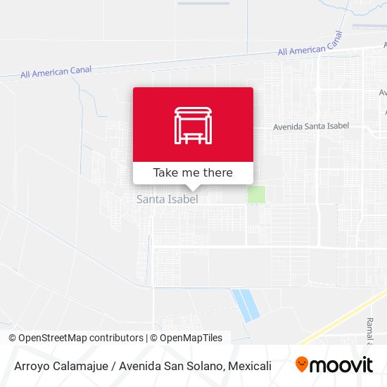 Arroyo Calamajue / Avenida San Solano map