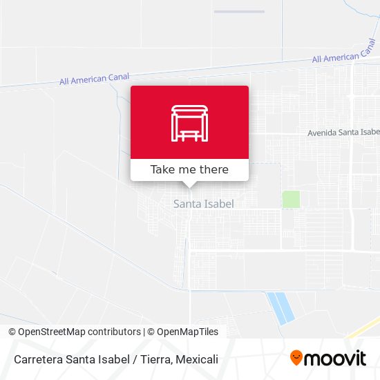 Mapa de Carretera Santa Isabel / Tierra