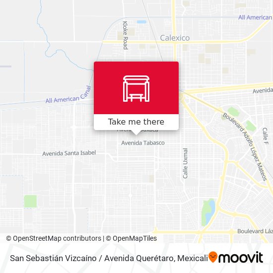 Mapa de San Sebastián Vizcaíno / Avenida Querétaro