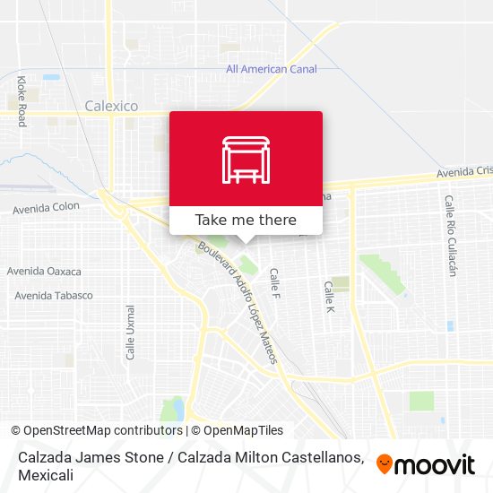 Calzada James Stone / Calzada Milton Castellanos map