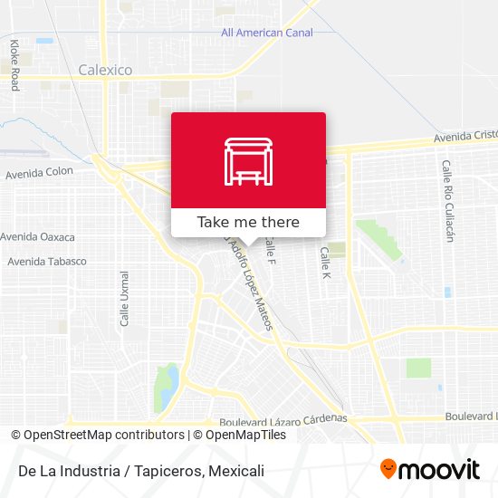 De La Industria / Tapiceros map