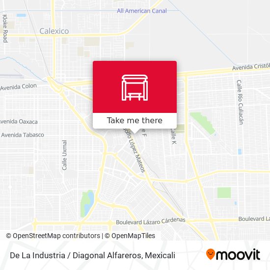 De La Industria / Diagonal Alfareros map