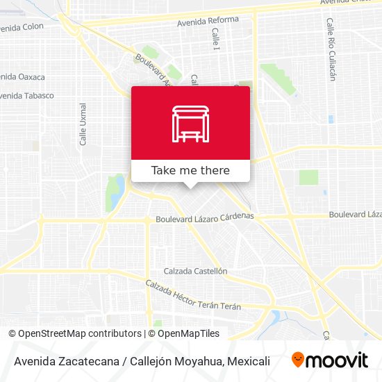 Avenida Zacatecana / Callejón Moyahua map