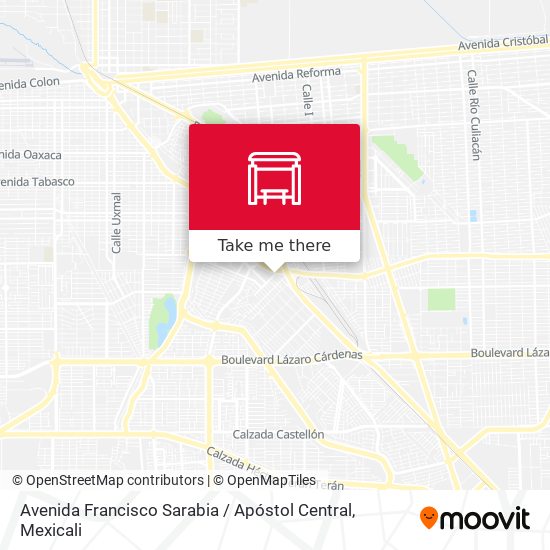 Avenida Francisco Sarabia / Apóstol Central map