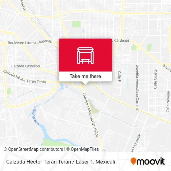 Mapa de Calzada Héctor Terán Terán / Láser 1
