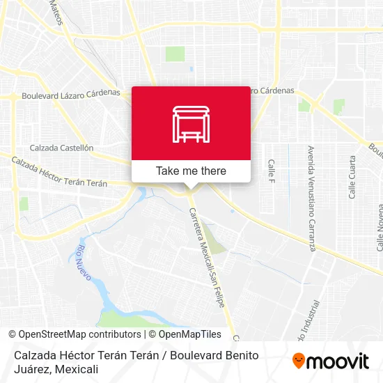 Mapa de Calzada Héctor Terán Terán / Boulevard Benito Juárez