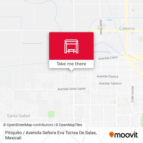 Mapa de Pitiquito / Avenida Señora Eva Torrea De Salas