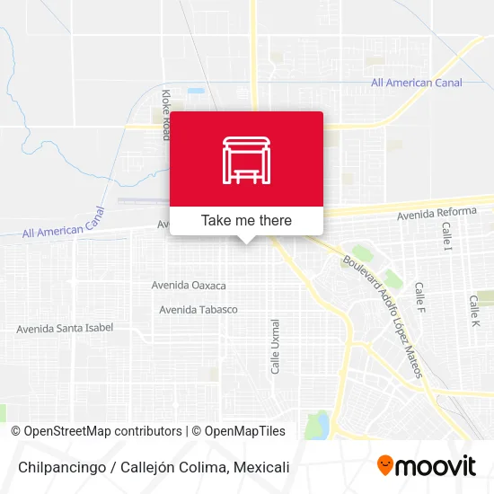 Mapa de Chilpancingo / Callejón Colima
