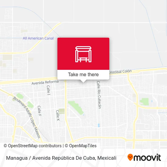 Mapa de Managua / Avenida República De Cuba