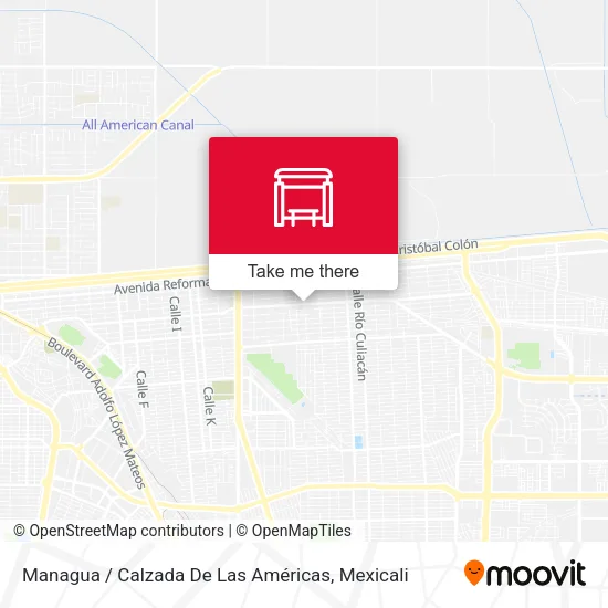Mapa de Managua / Calzada De Las Américas