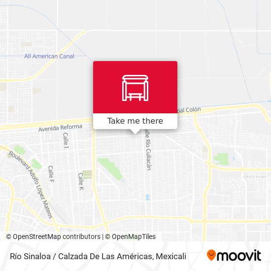 Mapa de Río Sinaloa / Calzada De Las Américas