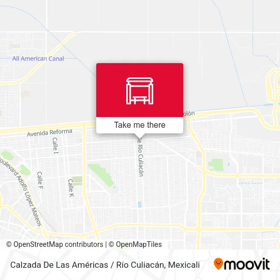 Mapa de Calzada De Las Américas / Río Culiacán