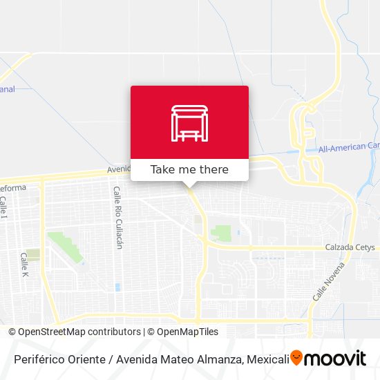 Mapa de Periférico Oriente / Avenida Mateo Almanza