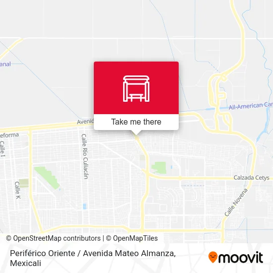 Mapa de Periférico Oriente / Avenida Mateo Almanza