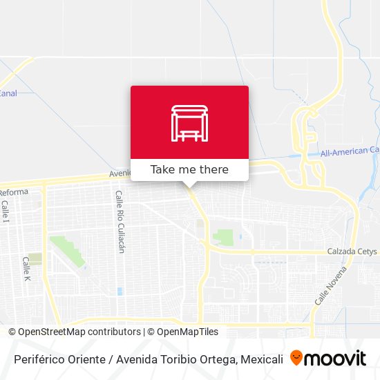 Periférico Oriente / Avenida Toribio Ortega map