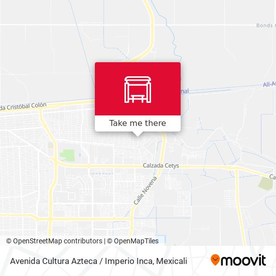 Avenida Cultura Azteca / Imperio Inca map