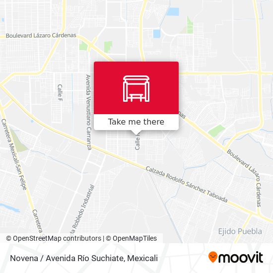 Mapa de Novena / Avenida Río Suchiate
